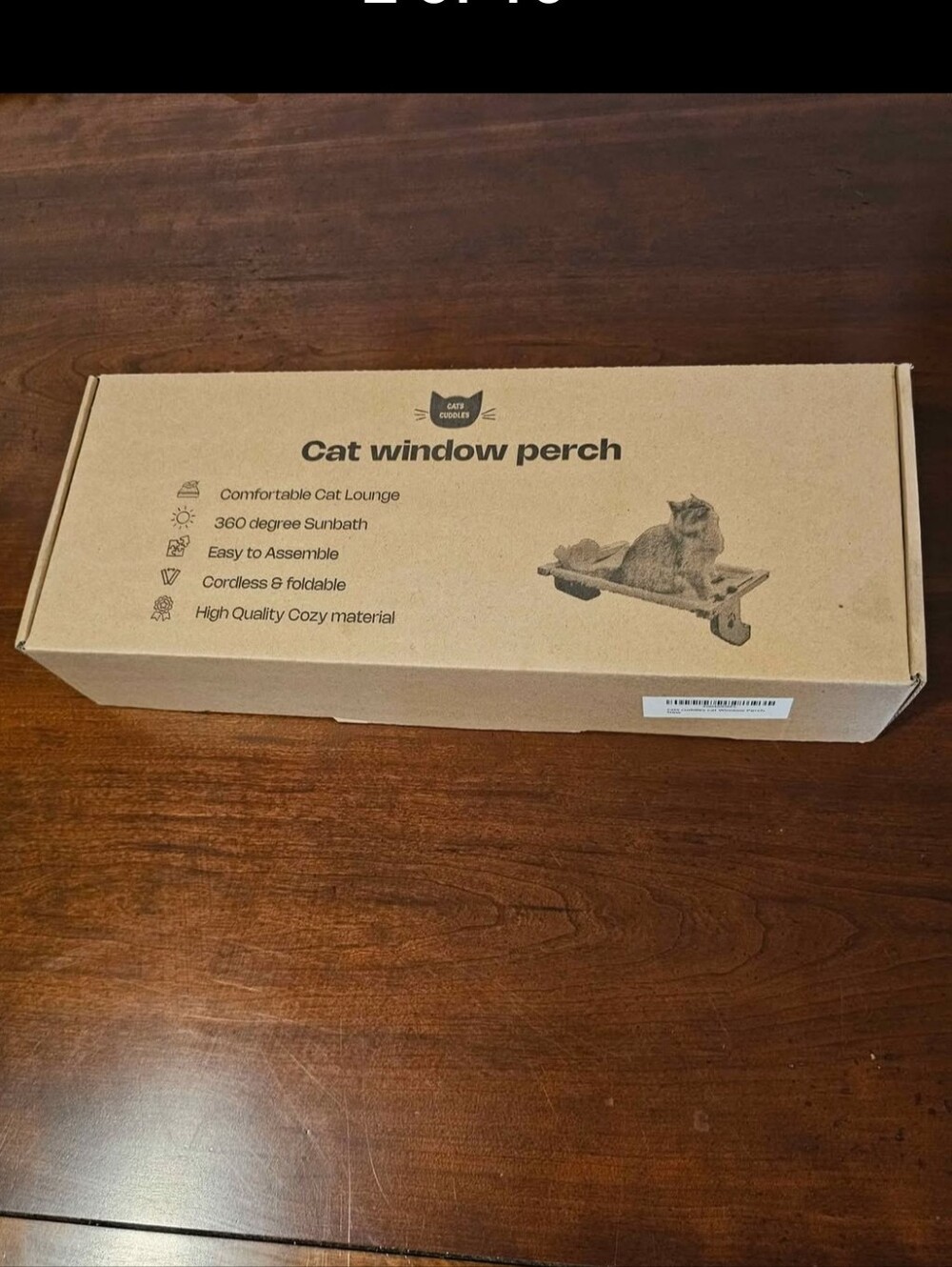 New Window-Mounted Cat Lounger — Soft Perch for Indoor Cats
